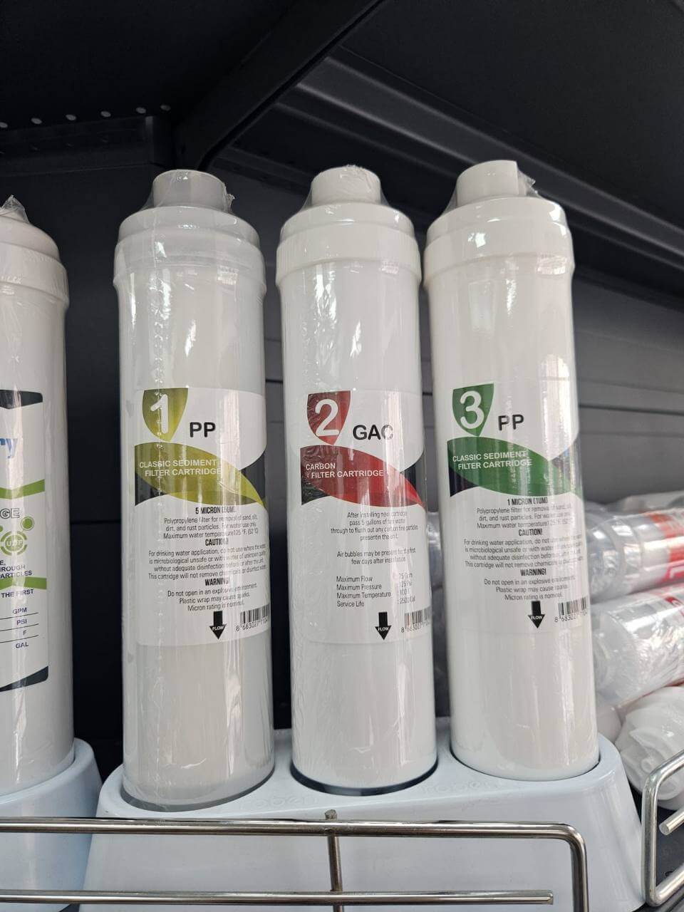 3'lü İnline Filtre Seti (PP + GAC + PP)'